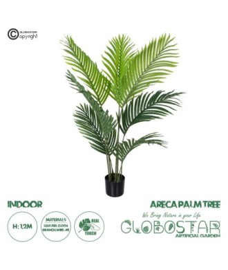 GloboStar® Artificial Garden ARECA PALM TREE 20008 - Τεχνητό Διακοσμητικό Φυτό Φοινικόδεντρο Αρέκα Υ120cm